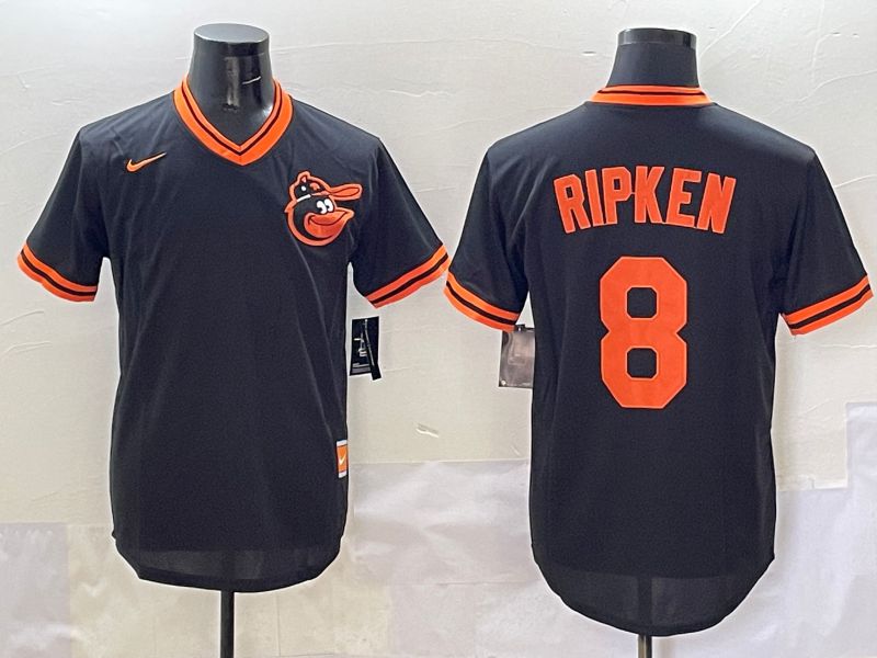 Men Baltimore Orioles 8 Ripken Black Game 2025 Nike MLB Jersey style 509